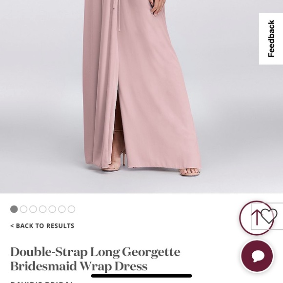 David’s bridal size 4 dusty pink - Picture 3 of 4